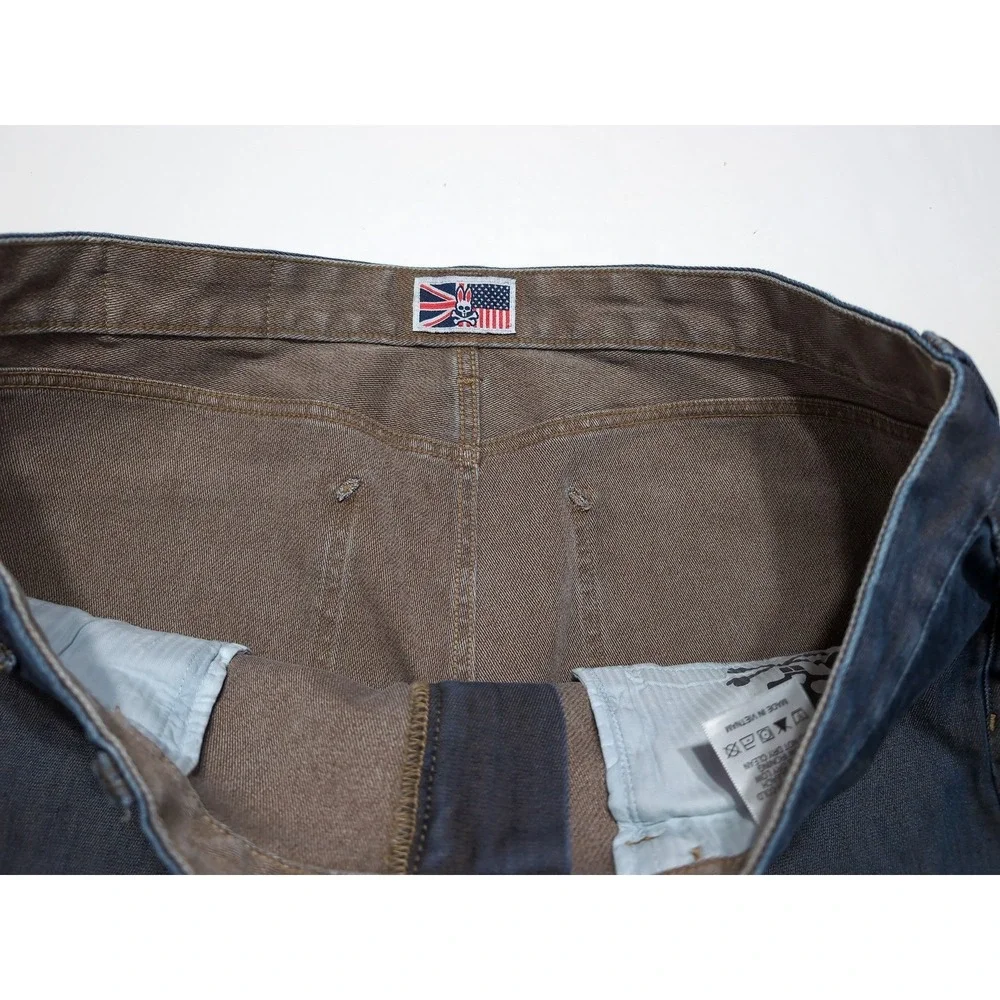 PSYCHO BUNNY Men's Denim Jeans Blue Gray ~ 40 x 29
